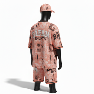 Ensemble de shorts de sport pour hommes en mesh, polyester premium 150 GSM, respirant, imprimé par sublimation, vêtements de sport personnalisés avec logo pour ensemble homme - Product Image 5