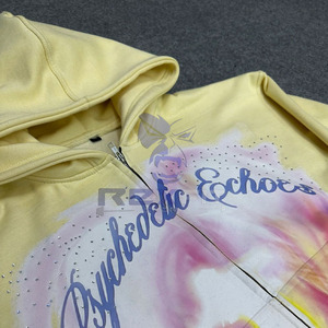 Préfet coupe Sport édition la plus demandée fermeture éclair à capuche bouffée imprimé fabriqué en usine pas cher prix sweats à capuche hommes sweats à capuche - Product Image 5