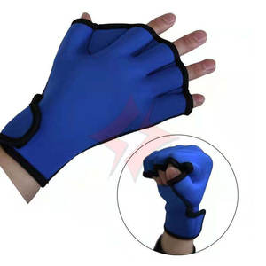 Gants de football en polyester à logo personnalisé, à doigts entiers, durables, antidérapants, extensibles, pour l'entraînement de natation, le fitness, les sports nautiques, la natation - Product Image 2