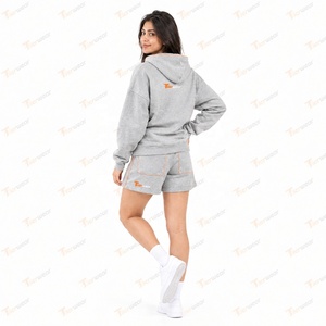 Conjunto de 2 Piezas para Mujer, Top Corto de Felpa 100% Algodón y Pantalones Cortos, Secado Rápido y Transpirable, Ropa Urbana Ecológica - Product Image 5