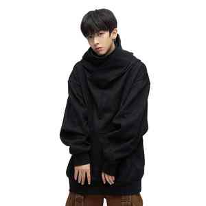 Sweat à capuche avec masque intégré pour l'hiver, intérieur doux, coutures durables, masque intégral intégré, parfait pour les tenues de streetwear - Product Image 3