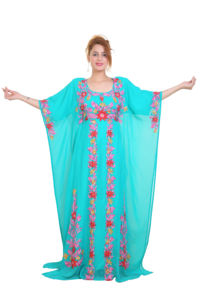 Modern Moroccan Islamic <b>Kaftan</b> for <b>Women</b> Long Floor-Length Beach Dress with Breathyable Long Sleeve ODM Supply - Product Image 4