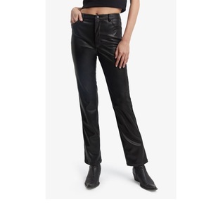 Novedad de 2024, monos de cintura elástica, pantalones de cuero, pantalones de cuero informales a la moda para mujer, exportación desde el proveedor BD - Product Image 3