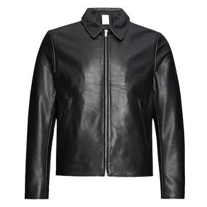 Chaqueta de Cuero de Oveja Marrón para Hombre, Sostenible, con Calefacción, Antibacteriana, para Invierno, con Cuello Alto, Material de Lana, Estilo Urbano 2026 - Product Image 3