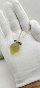 Quartz jaune citron pendentif 925 argent Sterling 14k plaqué or à la main pierre précieuse fruits charme bijoux de créateur - Product Image 3