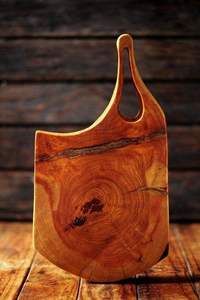 Tabla de cortar de madera de acacia con mango Paleta de servicio de madera duradera para tabla de queso y tabla de cortar - Product Image 6