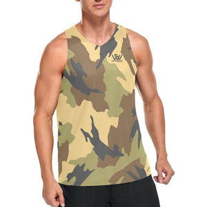 เสื้อกล้ามระบายอากาศสำหรับผู้ชายเสื้อกล้ามใส่ไปยิม - Product Image 2