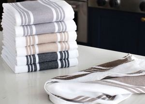 ผ้าเช็ดตัวห้องครัวทำจากผ้าฝ้าย100% สำหรับเช็ดกระจกผ้าใยธรรมชาติสำหรับงานอุตสาหกรรมแห้งเร็ว - Product Image 4