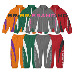 Ensemble de survêtement personnalisé pour femme : pull mi-zippé, veste coupe-vent et pantalon de jogging 2 pièces - Product Image 5