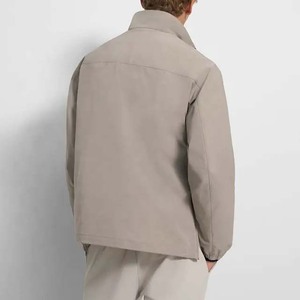 2025 personnalisé haute qualité pull imperméable demi-fermeture à glissière grande poche avant veste pour hommes coupe-vent hommes vestes à vendre - Product Image 2