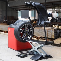 Machine d'équilibrage des pneus 10-24 pouces avec précision de 1g pour la réparation de voitures et de motos JN-6638