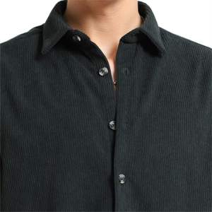 Camisa de pana para todo tipo de clima para hombre, material suave y de felpa que le mantiene cómodo de otoño a primavera - Product Image 6