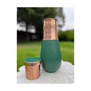 New Design Handmade Copper <b>Water</b> <b>Bottle</b> India Pure Set Wide Custom <b>Water</b> <b>Bottle</b> Manufacturer & Exporter With Export Quality - Product Image 4