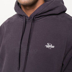 Top Design hommes basiques lavage à l'acide sweats à capuche avec Logo personnalisé 2025 dernière conception hommes nouveauté sweat à capuche - Product Image 4