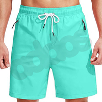 Short de bain athlétique respirant pour homme en Spandex/Polyester avec doublure de compression, taille haute, séchage rapide et respectueux de l'environnement