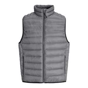 Chaleco Acolchado Multifuncional de Lona Casual para Hombre, Chaqueta Sin Mangas Gruesa con Tecnología Impermeable y Cuello Alto - Product Image 3