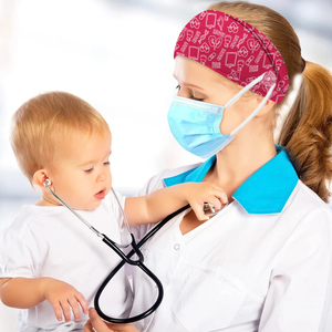 Vaslcare ที่คาดผมแบบมีกระดุมยืดได้ผ้าคาดศีรษะบรรเทาอาการเจ็บหูสำหรับพยาบาลและที่คาดผมกีฬากลางแจ้ง - Product Image 6