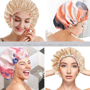 Wholesale Women's Luxury Satin <b>Bonnets</b> & Hair Wraps-Adjustable All Seasons Customized Color Sleeping Headwear - Product Image 6