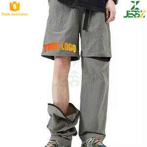 กางเกงกันลมผ้าฝ้ายแบบลำลองสำหรับผู้ชายกางเกงวิ่งแบบซักได้น้ำหนักปานกลางมีซิปป้องกันรอยย่นแห้งเร็วออกแบบได้ตามต้องการ - Product Image 5