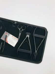 Đen Matte Thép Không Gỉ Đa Chức Năng Mở Rộng Tóc Kìm Công Cụ Kit Thiết Lập Cho Phần Mở Rộng Tóc - Product Image 4