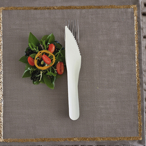 Meilleurs couverts jetables biodégradables de 155 mm, couteau à dîner en papier écologique à usage unique pour les services de restauration, restaurants durables - Product Image 2