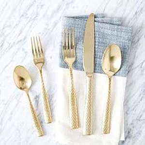 High Quality Stainless Steel Rose <b>Gold</b> Plated Luxury Flatware Set Royal Look Modern Flatware Set for Restaurant Wedding Home - Product Image 6