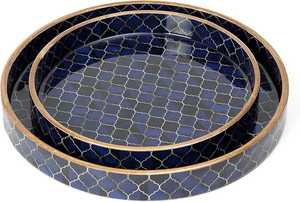 Premium Custom-Size Serving Tray Handcrafted 3D Wooden Tray Resin Wood Enamel <b>Coating</b> for Home Organization for Breakfast Tea - Product Image 3