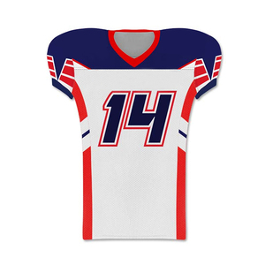 Venta caliente Plus Size American Football Jersey Uniforme transpirable de alta calidad con estilo de conjunto para jugadores de fútbol - Product Image 4
