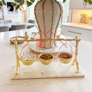 2025 meilleure vente fruits et noix en métal faits à la main bol de service et accessoires bol en métal - Product Image 1