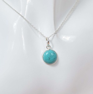 Colgante al por mayor de piedras preciosas turquesas, colgante de joyería fina de Plata de Ley 925 con sello 925, colgante de plata para mujer, joyería - Product Image 2