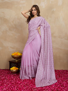 Trendmalls Chemisier sans couture pour femmes pièce en mousseline de soie Siroski K1150-Pink travail-vêtements indiens et pakistanais prix de gros - Product Image 3