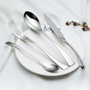 Best Quality Food Grade Modern Hotel Mirror Polishing <b>Flatware</b> Stainless Steel 304 Cutlery Set - Product Image 5
