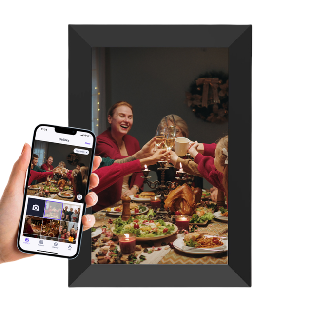 10.1-Inch WiFi Touch Digital Picture Frame with Uhale Easily Share Photos
