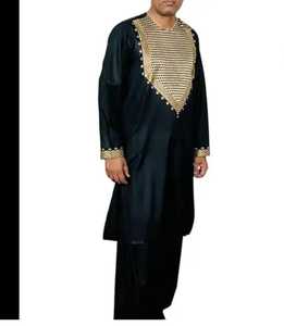 2025 mode à la mode hommes personnalisé respirant conception vêtements traditionnels afghans belle tenue islamique afghane traditionnelle - Product Image 2