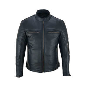 Chaquetas de Cuero Genuino al Por Mayor, Nuevo Estilo, Material de Alta Calidad, Impermeables, Color Personalizado, Chaqueta de Motocicleta - Product Image 1