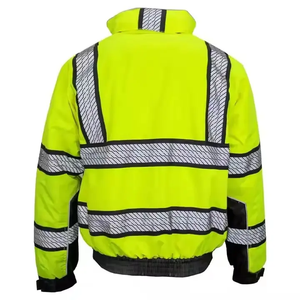 Custom Mens Hi Vis Reflective Safety Construction Workwear Roadway Jacket Hombres Mujeres Tallas disponibles - Product Image 2