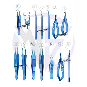 Pinces ophtalmiques en titane pour l'insertion de plaquettes sclérales, outil de microchirurgie oculaire, prix de gros, ensemble complet fabriqué par Wenquar - Product Image 5