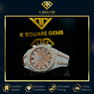 Design de luxe et tendance Mouvement automatique suisse Montre analogique unisexe en acier inoxydable ronde Moissanite Fournisseur de diamants - Product Image 6