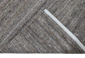 Durable marrón gris Reversible PETYARN fibra natural moderno Color sólido tejido plano a mano alfombra - Product Image 4
