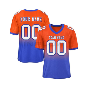 Uniforme de Fútbol Americano Sublimado en Oferta, Talla Grande, Transpirable, Bordado Occidental, Malla Deportiva para Exteriores - Product Image 1