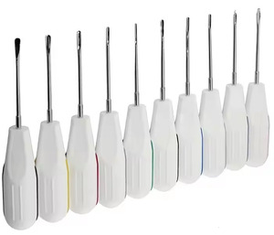 10 Uds. Elevadores de raíces dentales blancos cirugía Oral PDL luxación de dientes aflojamiento - Product Image 6