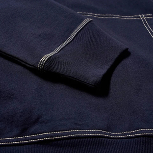 เสื้อมีฮู้ดผ้าฟลีซสำหรับผู้ชายเสื้อแนวสตรีทผ้าคอตตอนเย็บสีตัดกันพิมพ์ลายพัฟ - Product Image 3