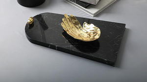 Nouveauté Designer Élégant Plateau de Service en Marbre Nourriture pour Déjeuner Petit Déjeuner Dîner Personnalisation Disponible au Prix de Gros - Product Image 3