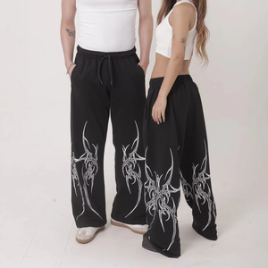 Pantalones de Esquí Holgados Unisex de Moda, Pantalones Holgados de Estilo Urbano con Estampado de Diseñador para Hombre, Pantalones Holgados con Diseño Personalizado - Product Image 1