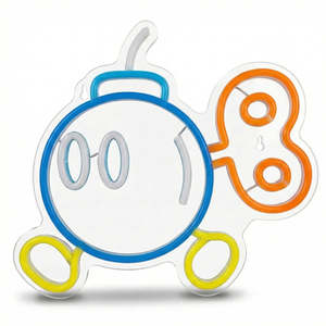 Letrero de Neón Personalizado Mario Bomb, Tira de LED de Neón de 220V, Cuerpo de Vidrio, Fuente de Luz Roja USB, para Decoración, IP65, Forma de Corazón - Product Image 2
