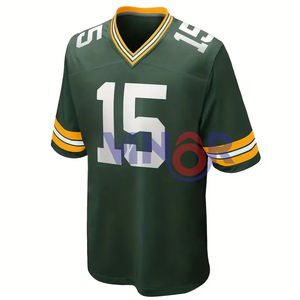 Ropa Deportiva, Jersey de Fútbol Americano para Hombre, Totalmente Personalizado, de Alta Calidad, Antiarrugas, Ligero, de Media Manga - Product Image 1