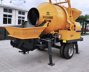 Bétonnière mobile diesel hydraulique compacte et portable, économique et robuste, avec moteur Weichai et pompe à roulement - Product Image 1