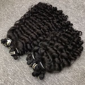 100% cabello virgen crudo cabello rizado vietnamita, extensión de cabello humano para mujeres negras - Product Image 4