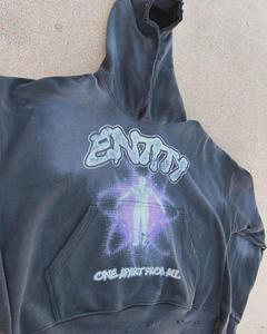 Ropa de calle personalizada de fábrica, sudaderas con capucha lavadas con cremallera y logotipo estampado completo de gran tamaño de algodón pesado nuevo - Product Image 2