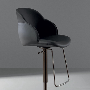 Tabouret rembourré réglable bicolore Siège large et dossier haut, proposé pour être installé pour le rembourrage du sol du bar 2811428 - Product Image 2